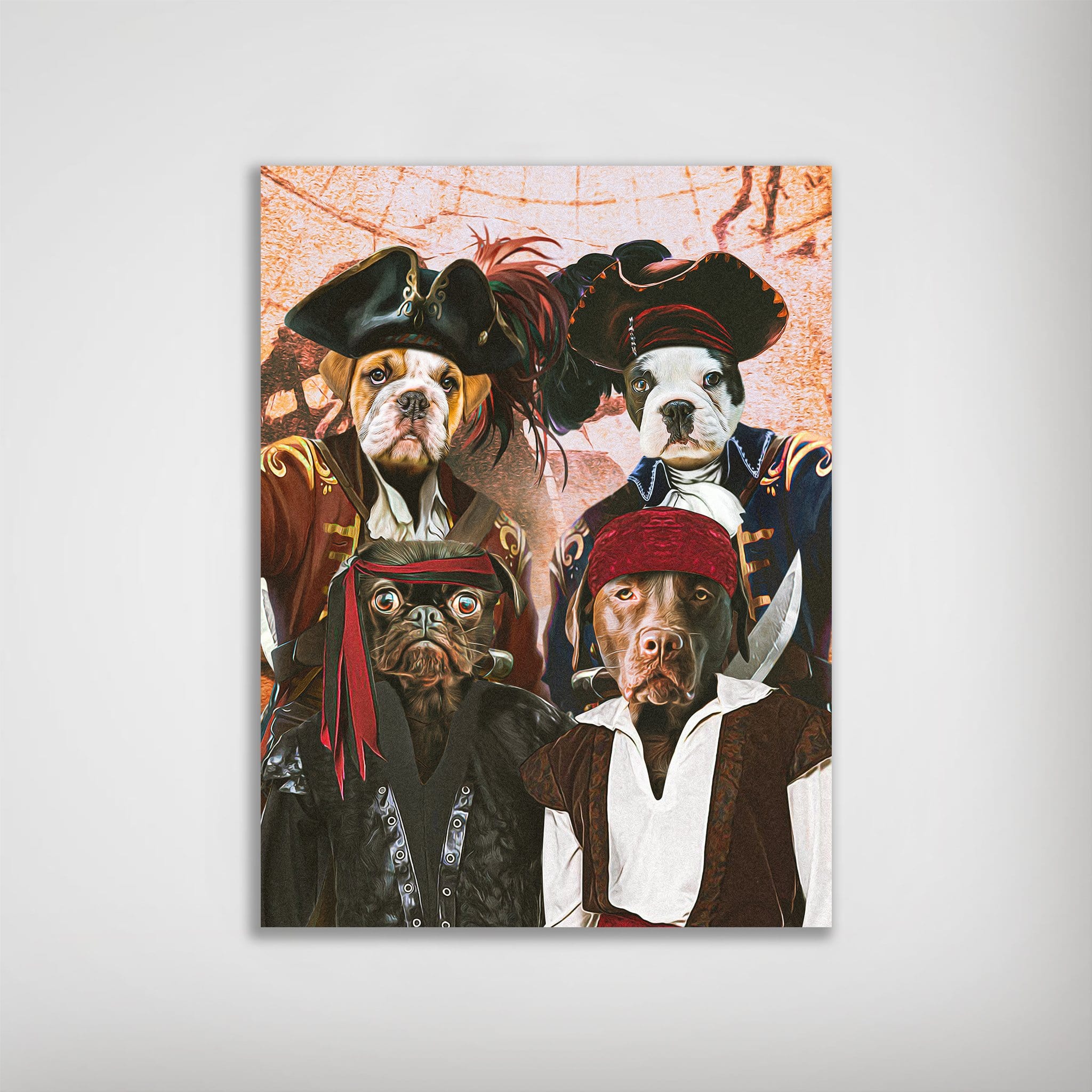 &#39;The Pirates&#39; Personalized 4 Pet Poster
