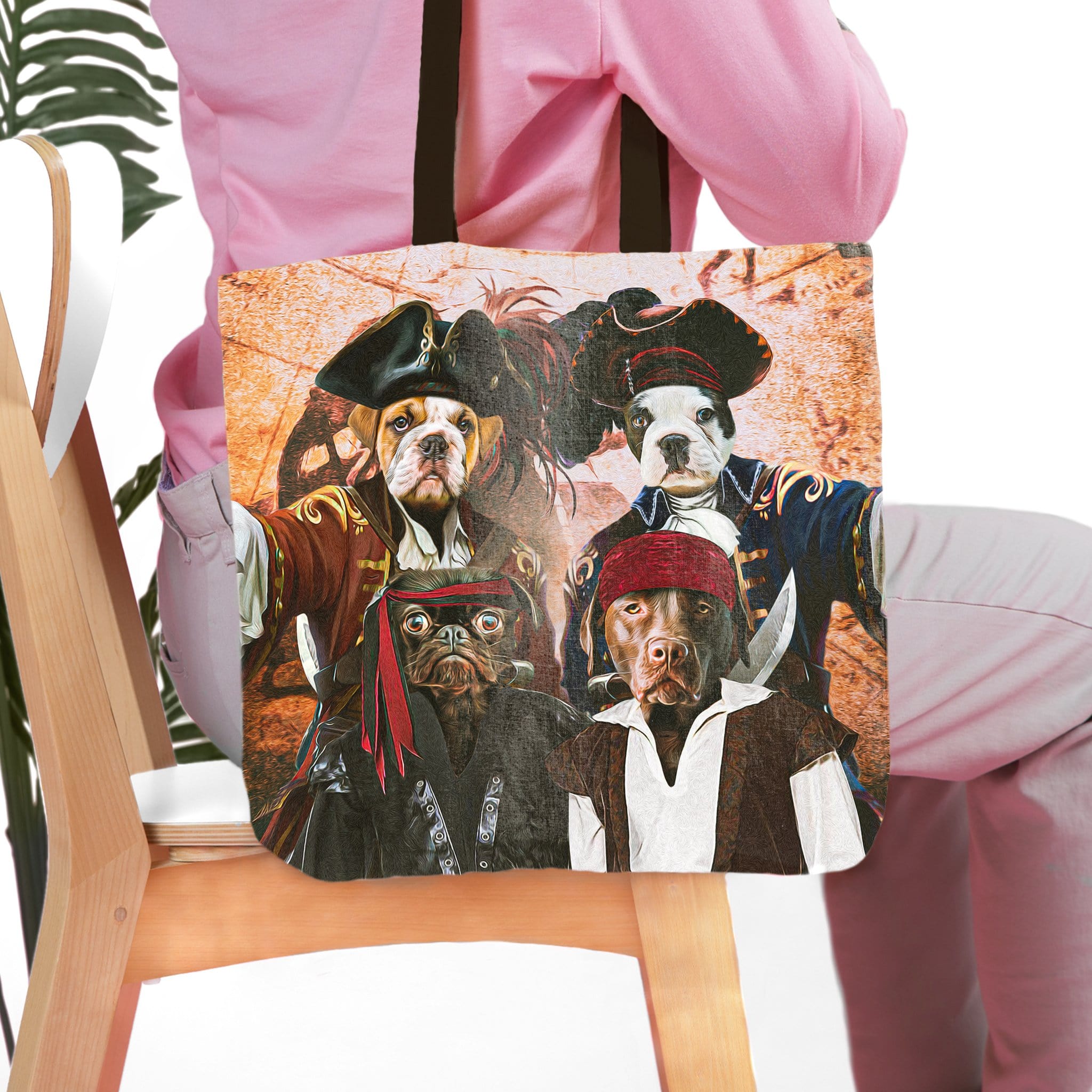 &#39;The Pirates&#39; Personalized 4 Pet Tote Bag