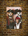 'The Pirates' Personalized 4 Pet Poster