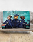 'The Police Officers' Personalized 3 Pet Blanket