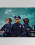 'The Police Officers' Personalized 3 Pet Blanket