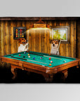 'The Pool Players' Personalized 2 Pet Blanket