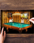 'The Pool Players' Personalized 2 Pet Puzzle