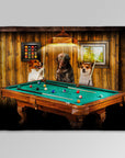 'The Pool Players' Personalized 3 Pet Blanket