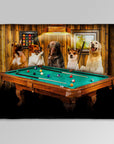 'The Pool Players' Personalized 5 Pet Blanket