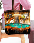 Bolsa de mano personalizada para 5 mascotas 'The Pool Players'