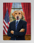 Manta personalizada para mascotas 'El Presidente' 