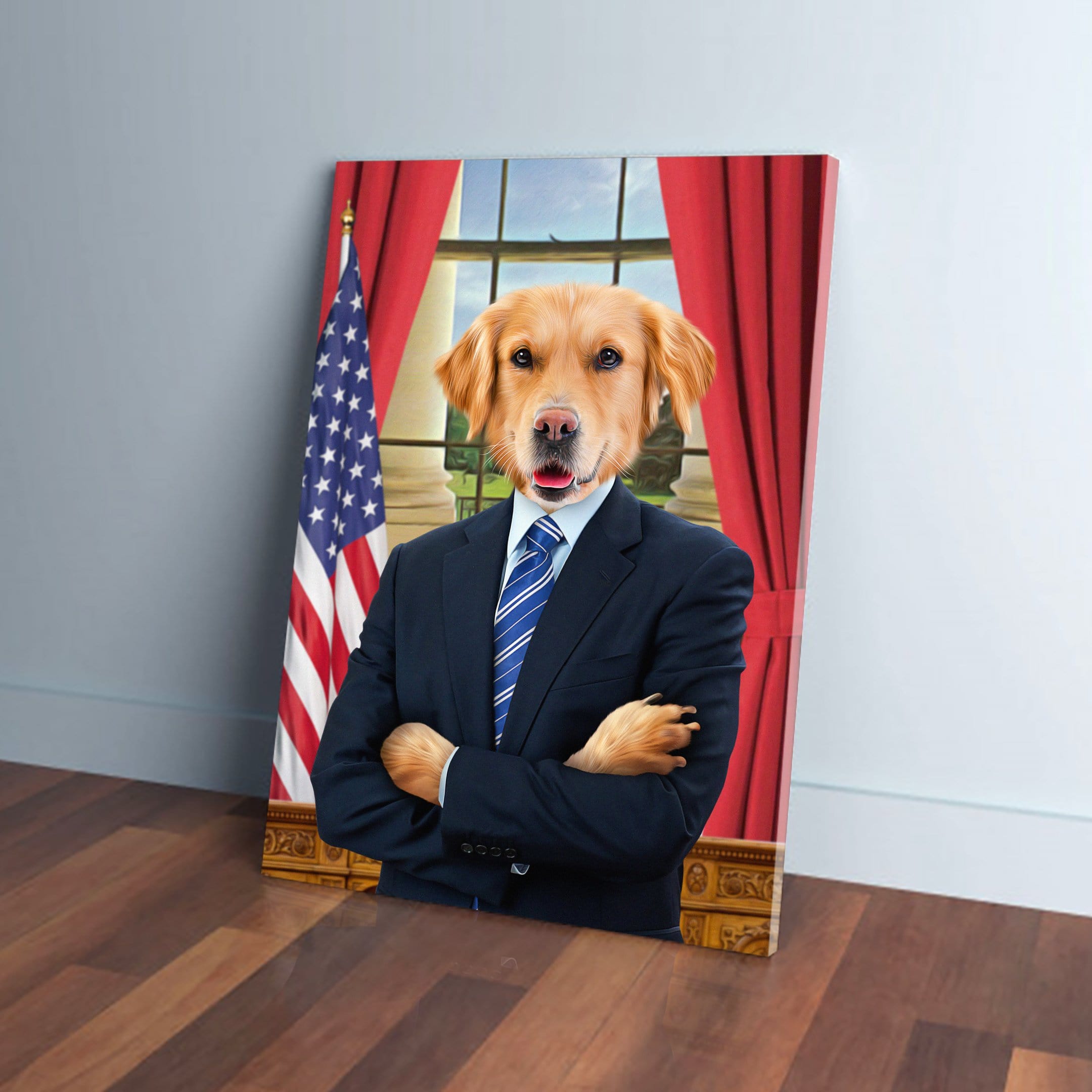 &#39;The President&#39; Personalized Pet Canvas
