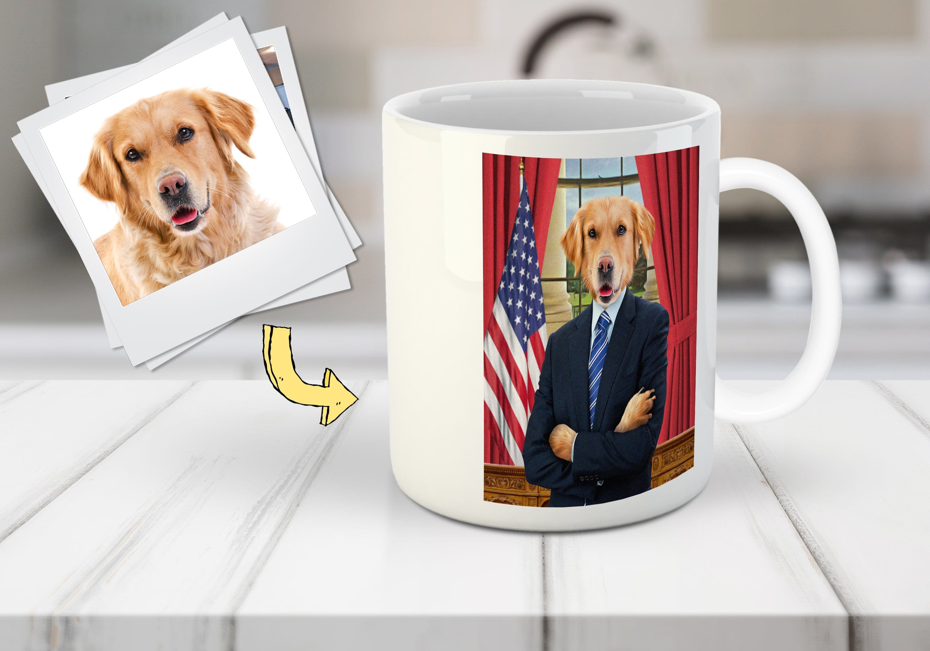 Taza personalizada para mascota &#39;El Presidente&#39;