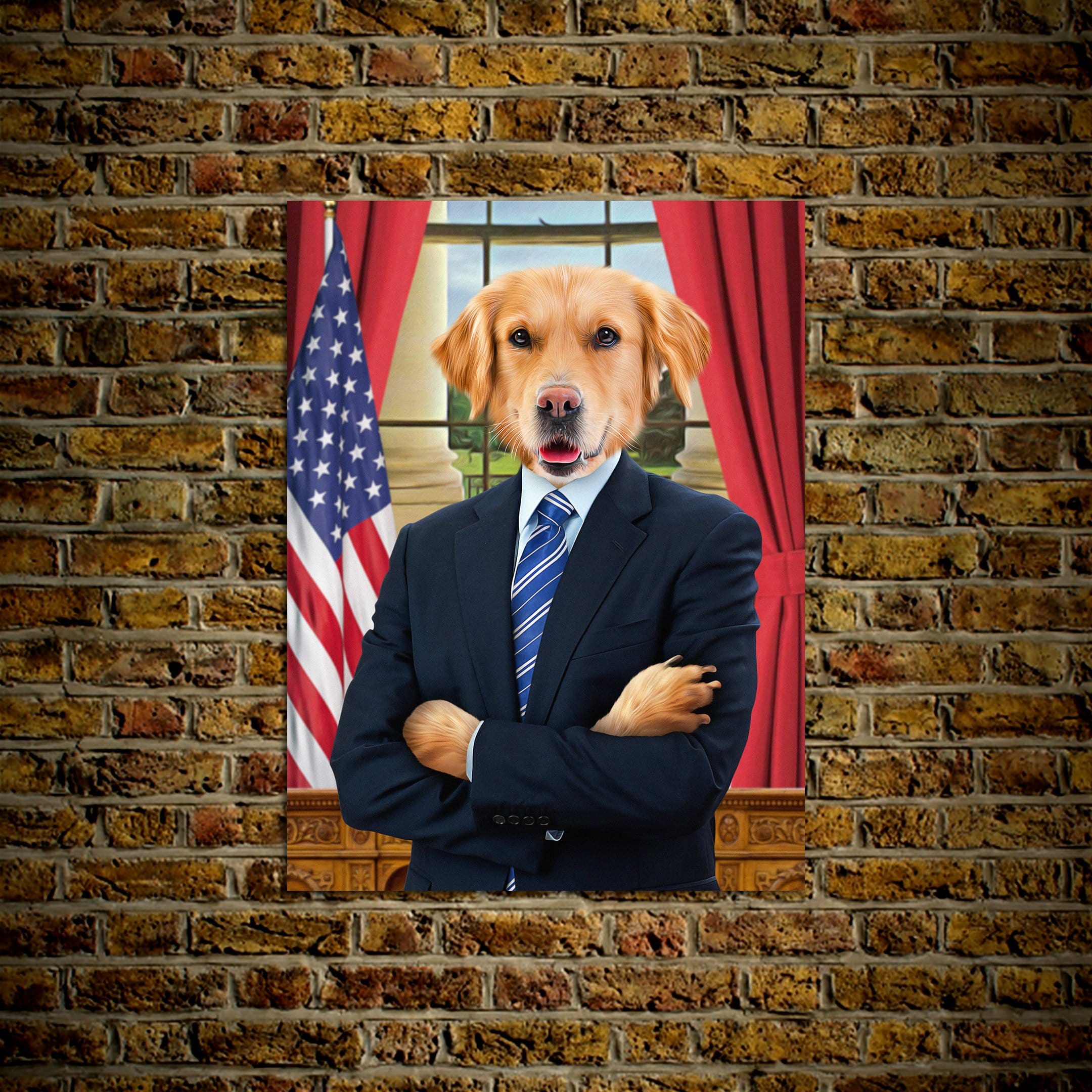Póster personalizado para mascotas &#39;El Presidente&#39;