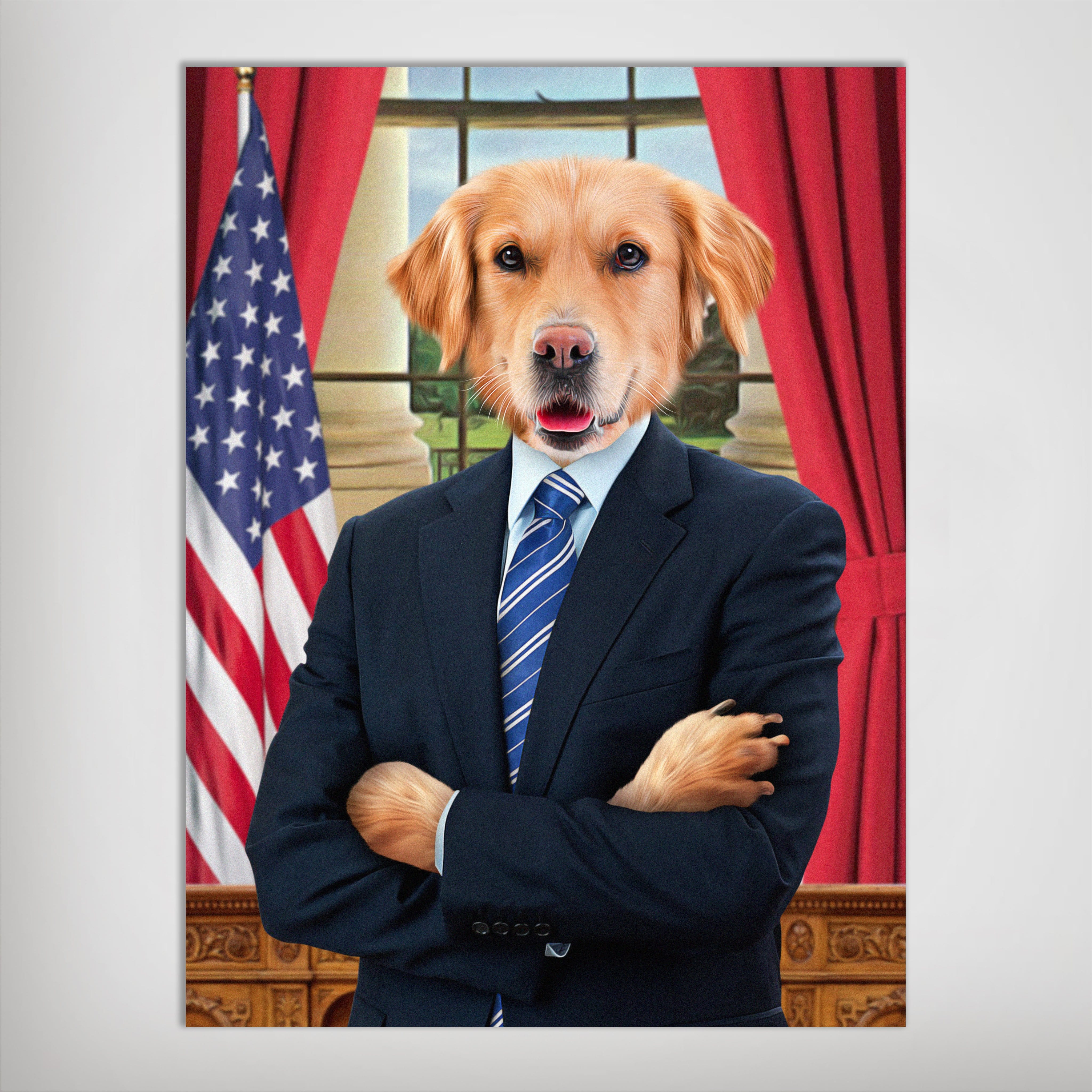 Póster personalizado para mascotas &#39;El Presidente&#39;