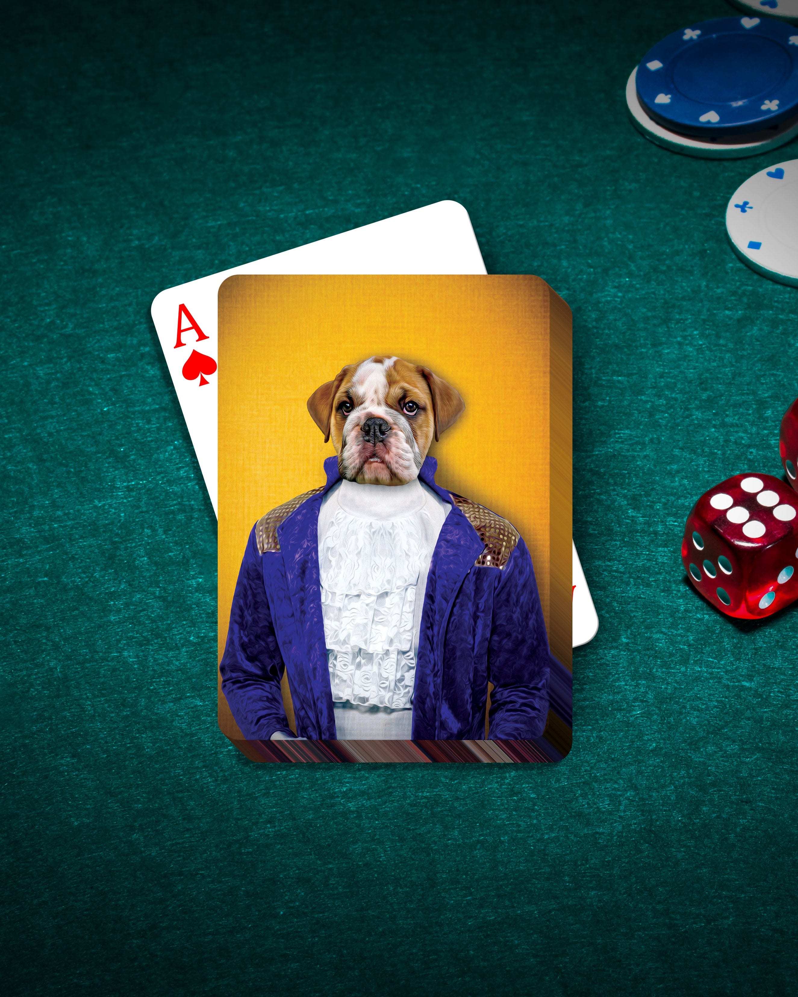 &#39;The Prince Doggo&#39; Personalized Pet Playing Cards