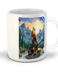 'The Retro Wolf' Personalized Pet Mug