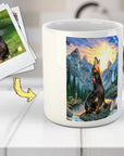 Taza Personalizada para Mascotas 'El Lobo Retro'