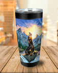 'The Retro Wolf' Personalized Tumbler