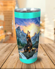 'The Retro Wolf' Personalized Tumbler