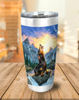 'The Retro Wolf' Personalized Tumbler