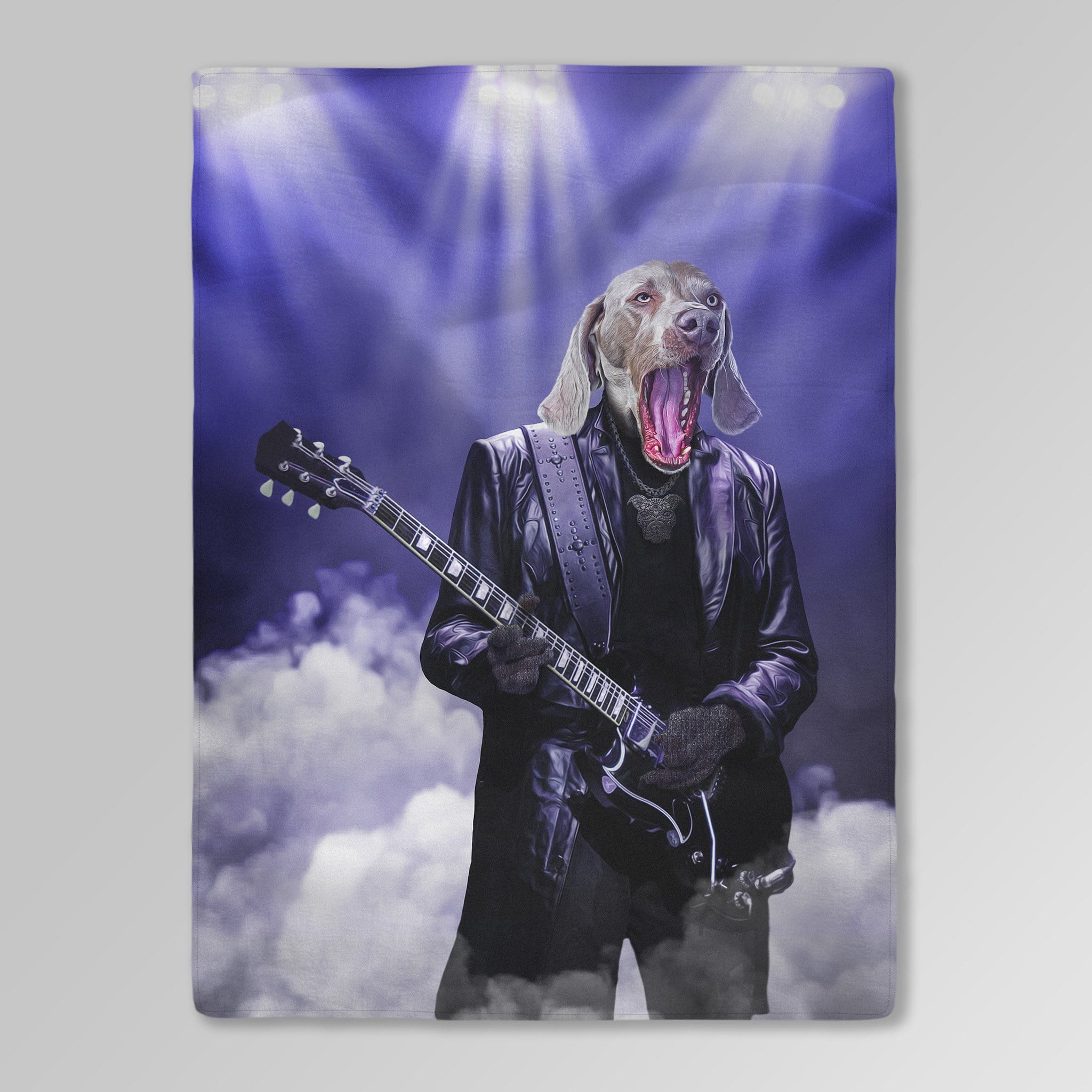 &#39;The Rocker&#39; Personalized Pet Blanket