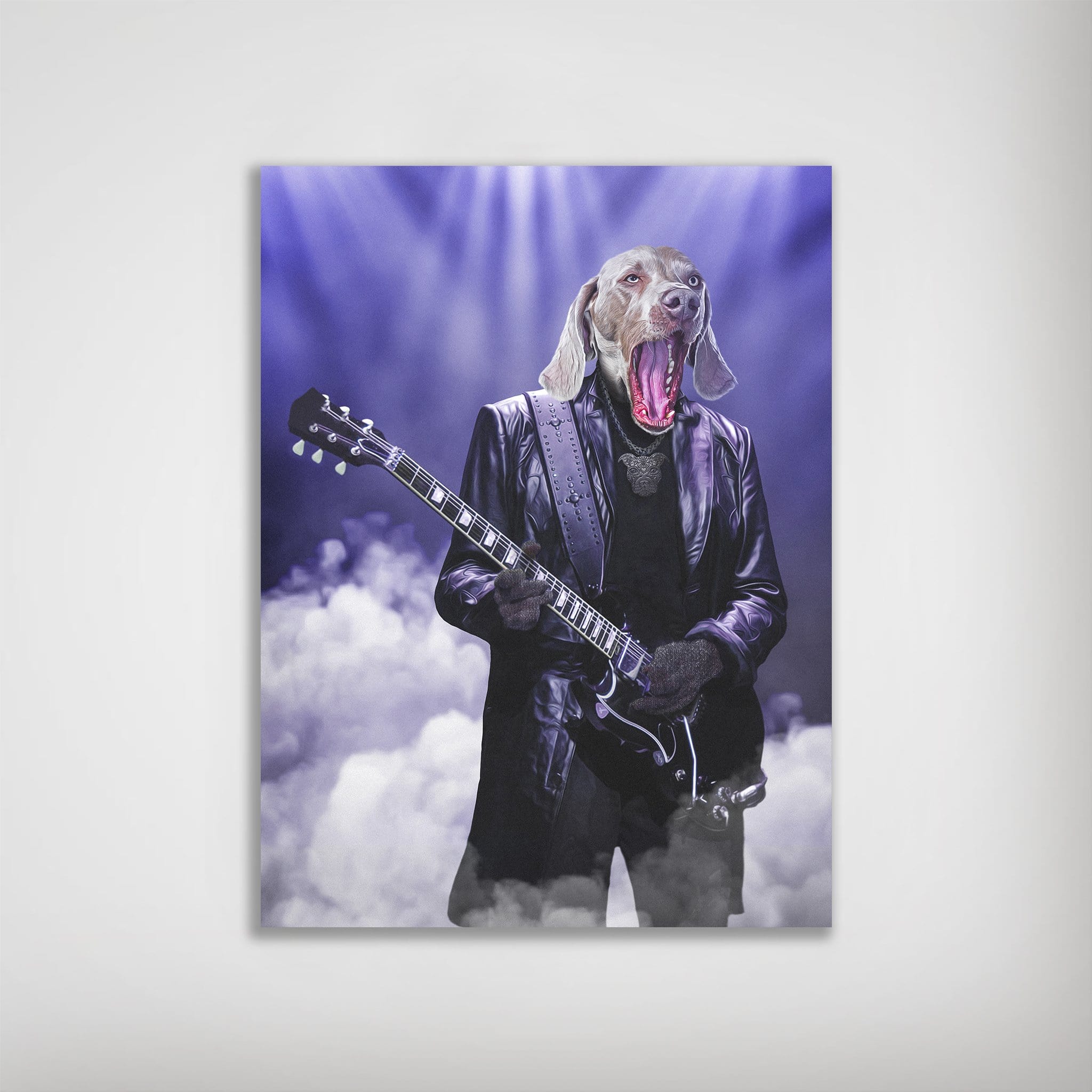 &#39;The Rocker&#39; Personalized Dog Poster