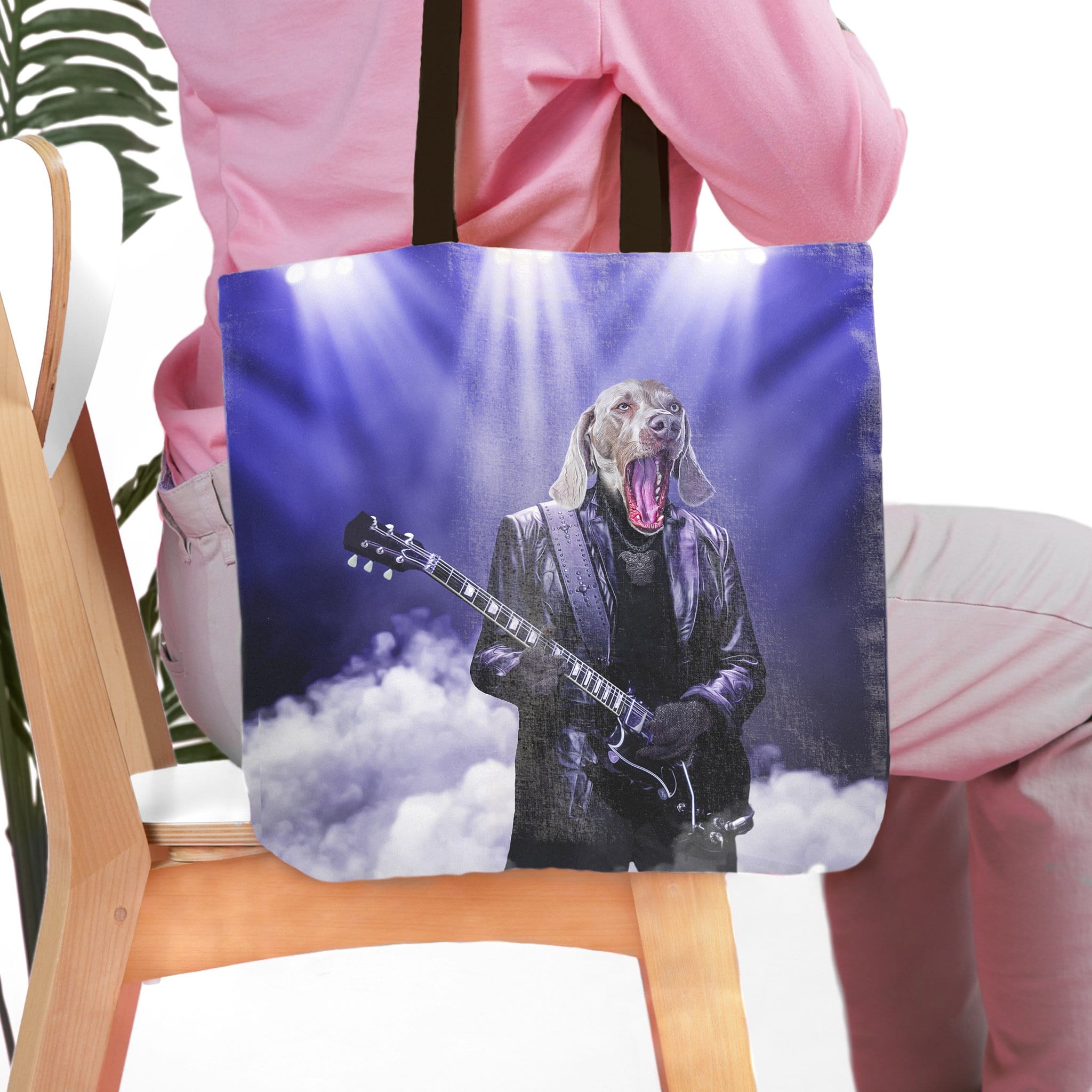 &#39;The Rocker&#39; Personalized Tote Bag