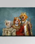 Manta personalizada para 3 mascotas 'La Familia Real' 