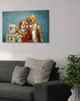 'The Royal Family' Personalized 3 Pet Canvas