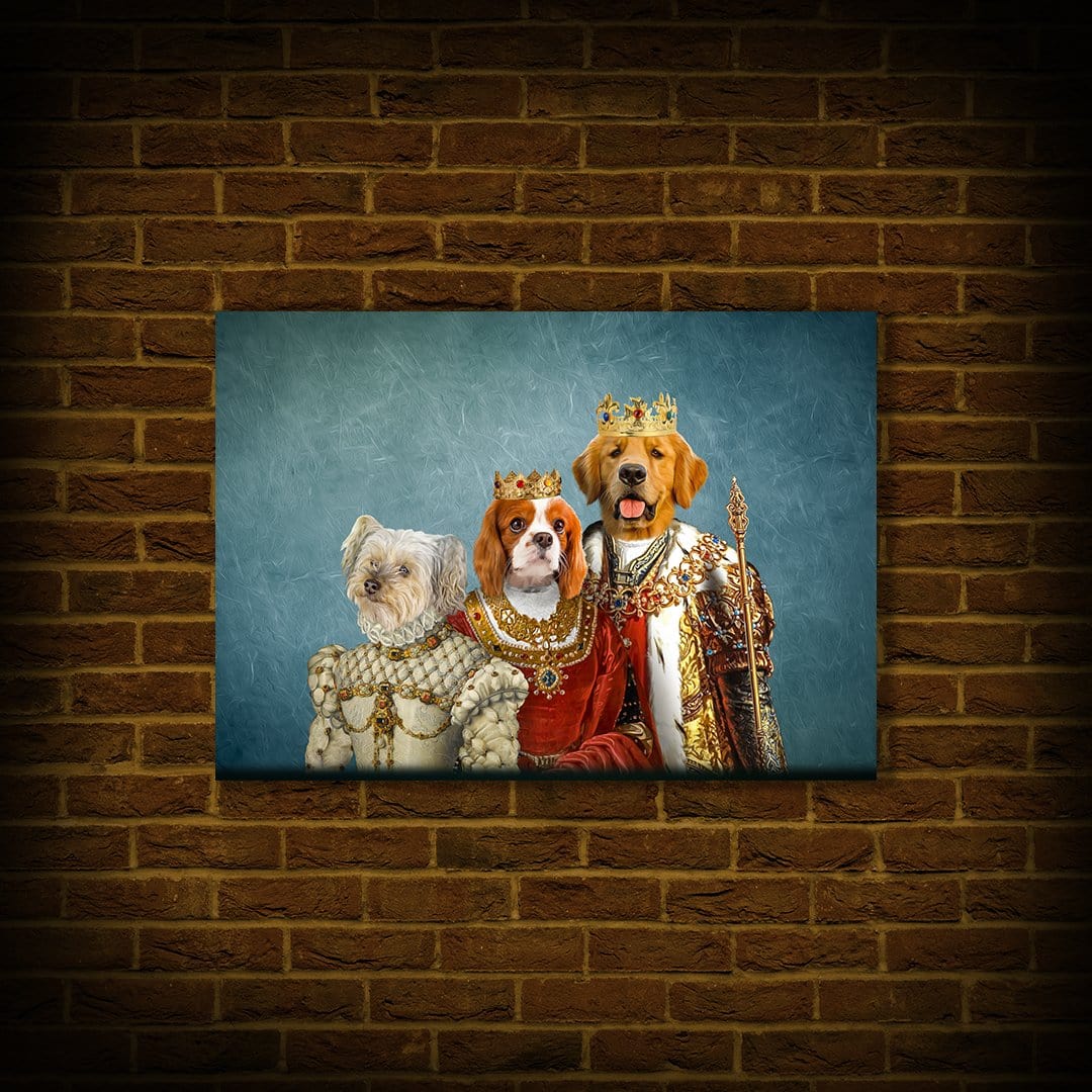&#39;The Royal Family&#39; Personalized 3 Pet Poster