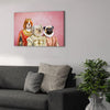 'The Royal Ladies' Personalized 3 Pet Canvas