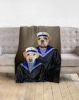 'The Sailors' Personalized 2 Pet Blanket