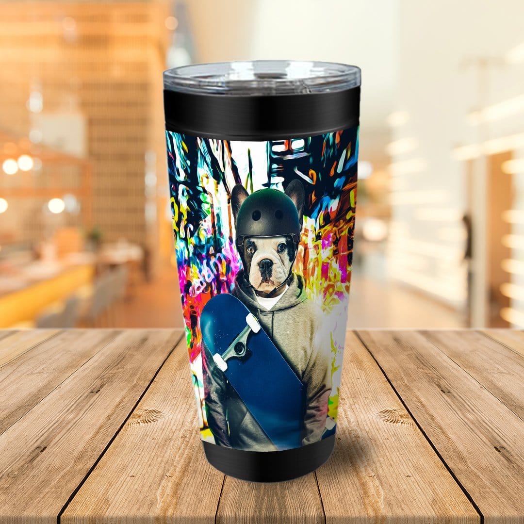 &#39;The Skateboarder&#39; Personalized Tumbler