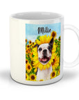 'The Sunflower' Personalized Pet Mug
