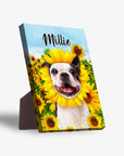 'The Sunflower' Personalized Pet Standing Canvas