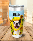 'The Sunflower' Personalized Tumbler