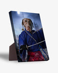 'The Swordsman' Personalized Pet Standing Canvas