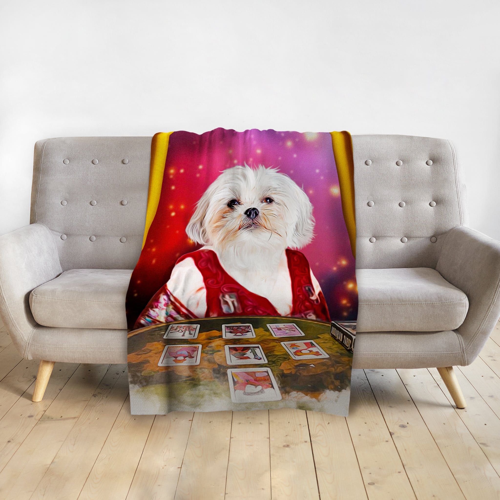 &#39;The Tarot Reader&#39; Personalized Pet Blanket