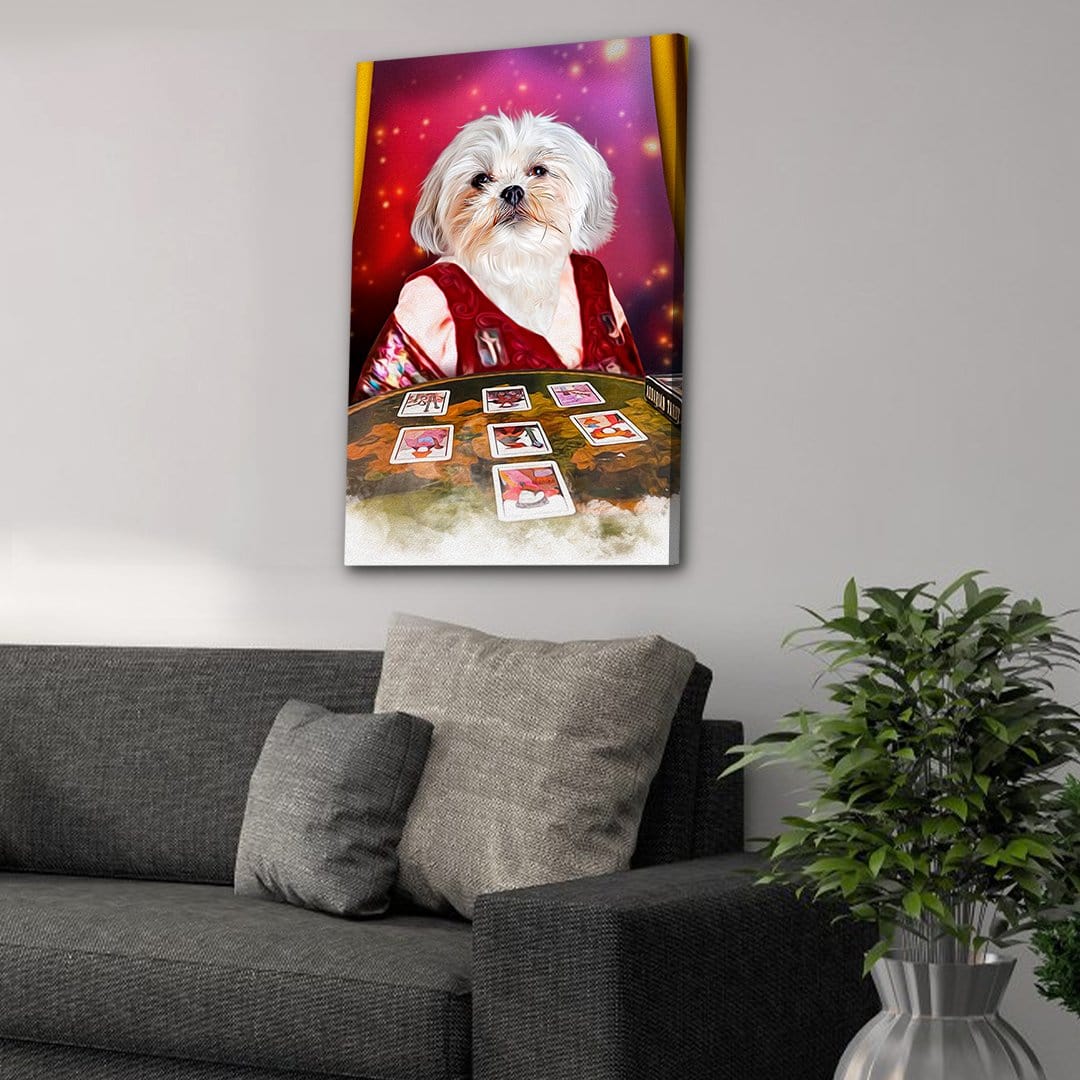&#39;The Tarot Reader&#39; Personalized Pet Canvas