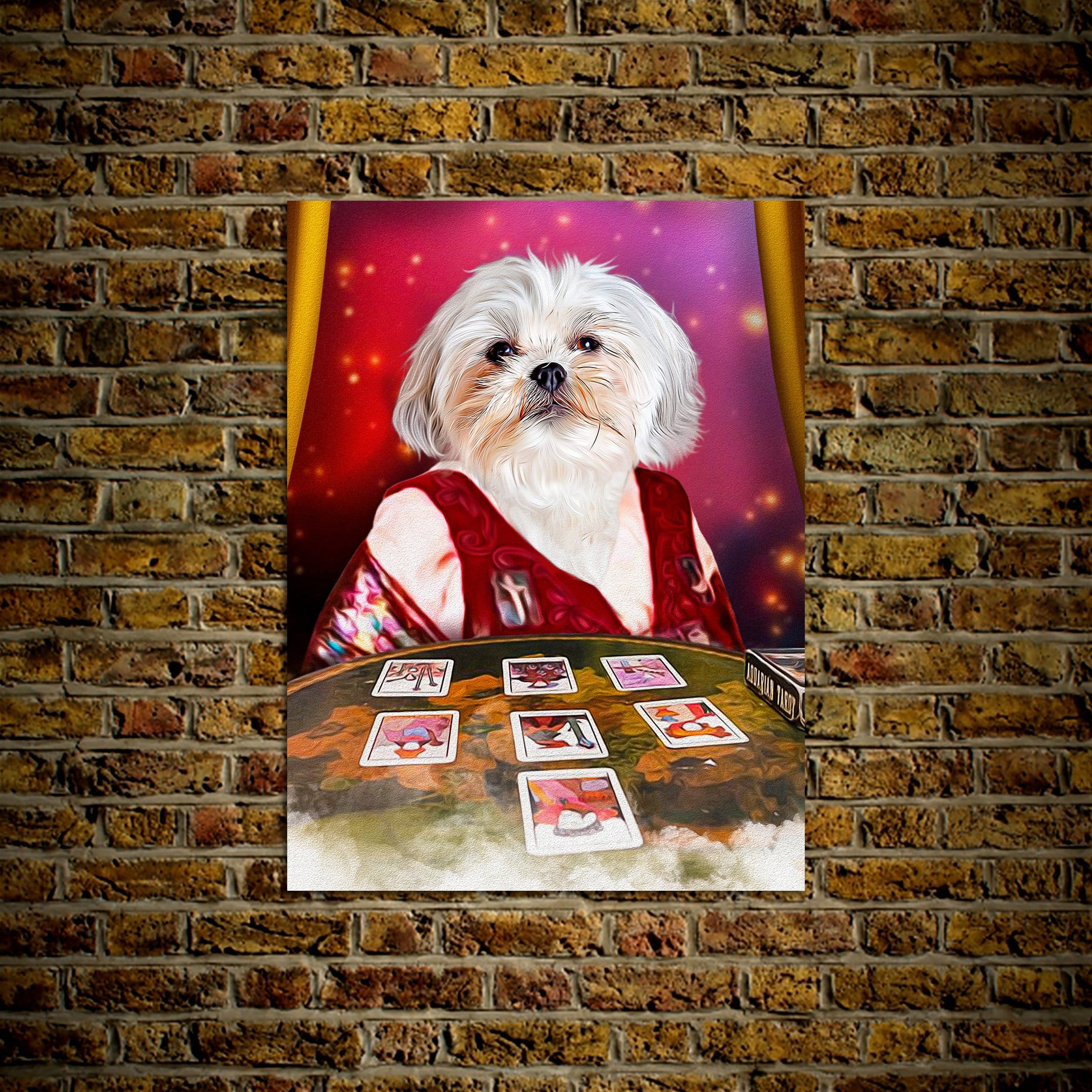 &#39;The Tarot Reader&#39; Personalized Pet Poster