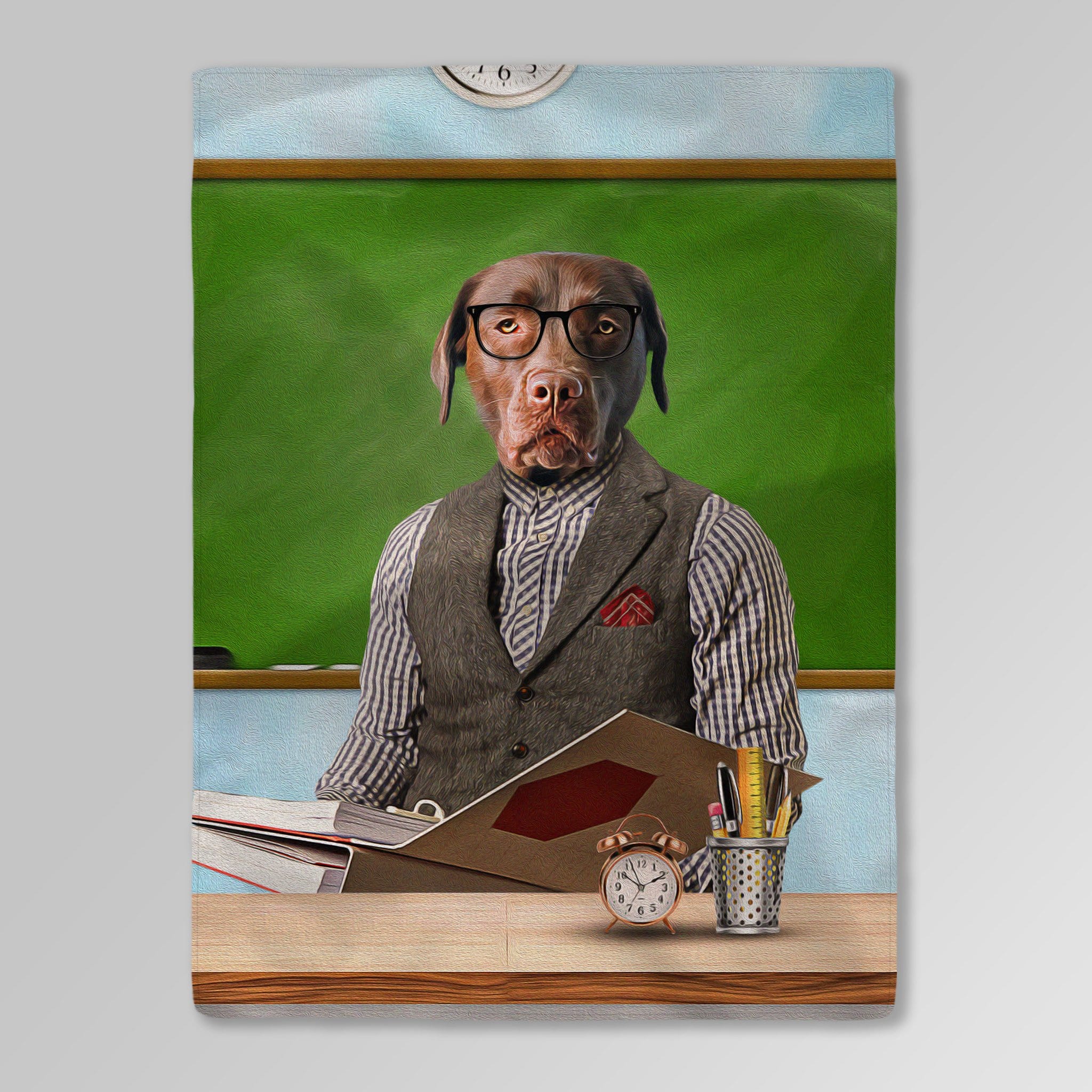 &#39;The Teacher&#39; Personalized Pet Blanket
