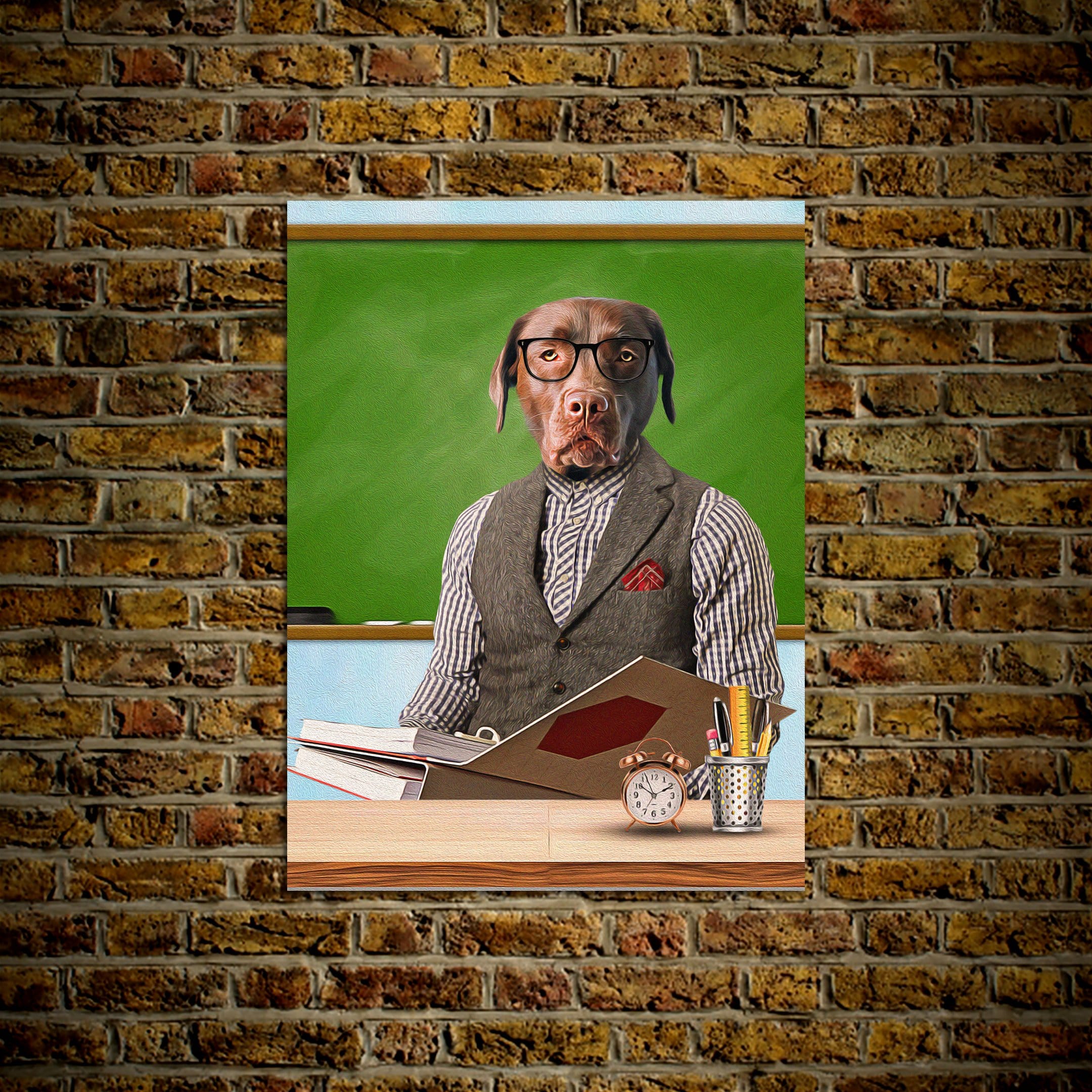 &#39;The Teacher&#39; Personalized Pet Poster