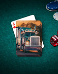 'The Truckers' Personalized 2 Pet Playing Cards