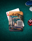 'The Truckers' Personalized 3 Pet Playing Cards