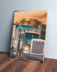 'The Trucker' Personalized Pet Canvas