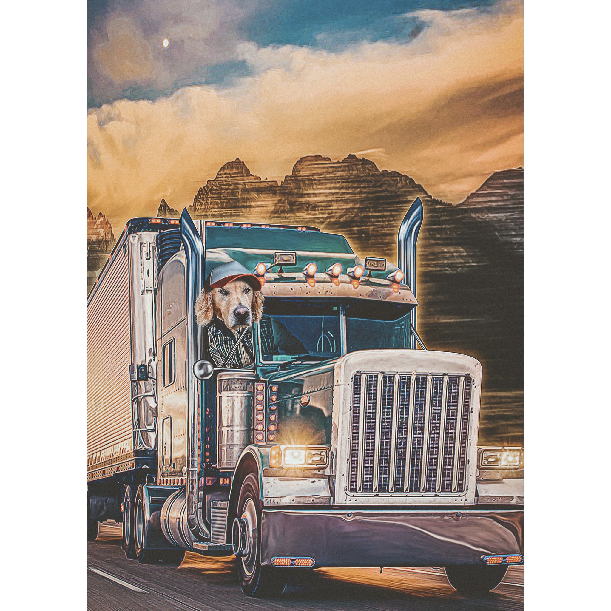 &#39;The Trucker&#39; Digital Portrait