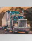 'The Truckers' Personalized 3 Pet Blanket