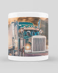 'The Truckers' Personalized 3 Pet Mug