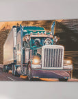 'The Truckers' Personalized 4 Pet Canvas