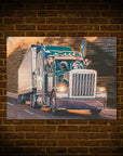 'The Truckers' Personalized 4 Pet Poster