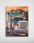 'The Truckers' Personalized 2 Pet Poster