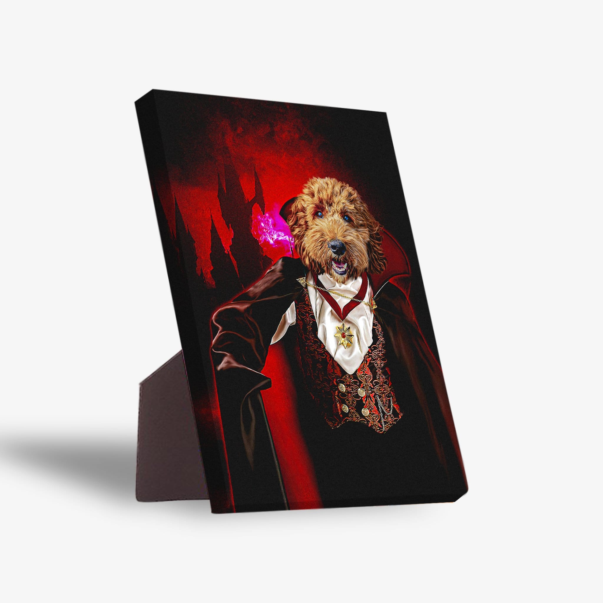 &#39;The Vampire&#39; Personalized Pet Standing Canvas