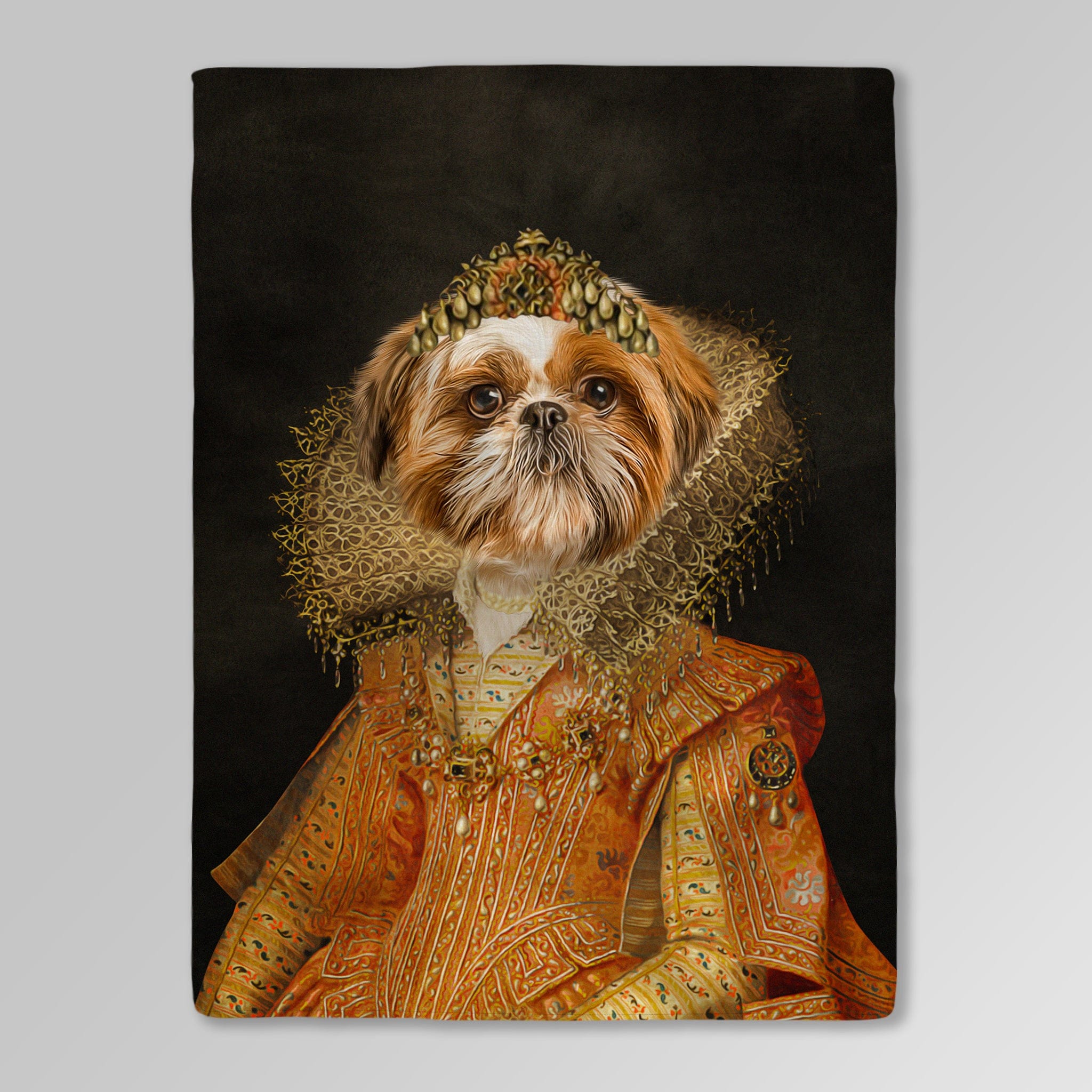 Manta personalizada para mascotas &#39;La princesa victoriana&#39; 